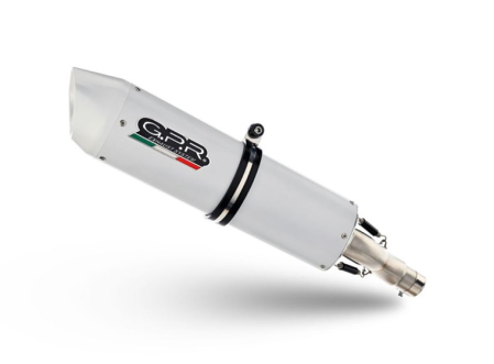 Slip-on exhaust GPR ALBUS CERAMIC H.248.RACEDB.ALB White glossy including link pipe and removable dbkiller [1]