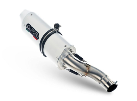 Slip-on exhaust GPR ALBUS CERAMIC E5.H.254.ALB White glossy including removable db killer and link pipe [3]