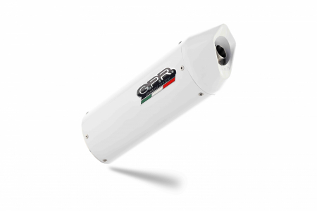 Slip-on exhaust GPR ALBUS CERAMIC KTM.CAT.43.1.ALB White glossy including removable db killer, link pipe and catalyst [2]