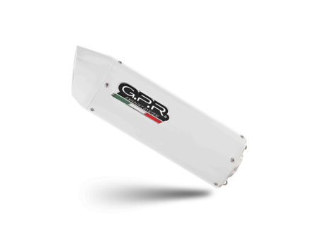 Slip-on exhaust GPR ALBUS EVO4 E5.K.177.ALB White glossy including removable db killer and link pipe [2]