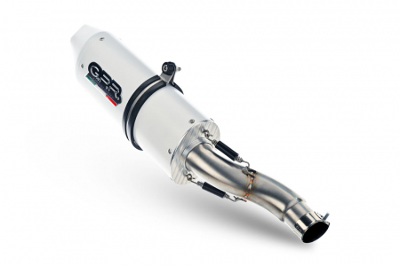 Slip-on exhaust GPR ALBUS EVO4 E5.D.137.3.CAT.ALB White glossy including removable db killer, link pipe and catalyst [4]
