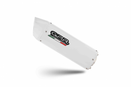 Slip-on exhaust GPR ALBUS EVO4 E5.D.137.3.CAT.ALB White glossy including removable db killer, link pipe and catalyst [1]