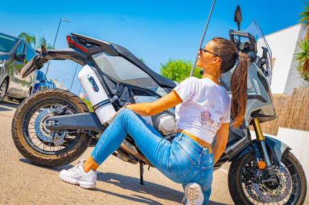 Piese moto - Slip-on exhaust GPR ALBUS EVO4 E5.H.262.ALBE5 White glossy including removable db killer and link pipe