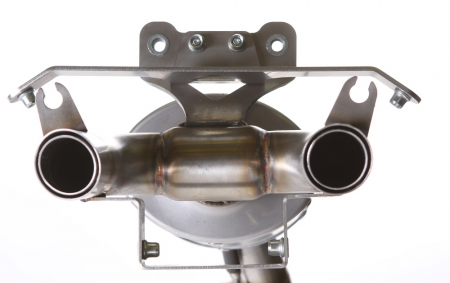 Slip-on exhaust GPR GHOST Y.146.TO Brushed Titanium including removable db killer and link pipe [1]