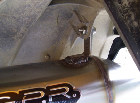 Slip-on exhaust GPR DEEPTONE ATV.36.DEATV Brushed Stainless steel including removable db killer and link pipe [6]