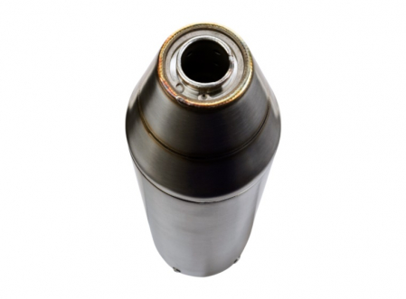 Slip-on exhaust GPR DEEPTONE ATV.36.DEATV Brushed Stainless steel including removable db killer and link pipe [2]