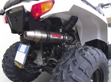 Slip-on exhaust GPR DEEPTONE ATV.16.DE Brushed Stainless steel including removable db killer and link pipe [6]