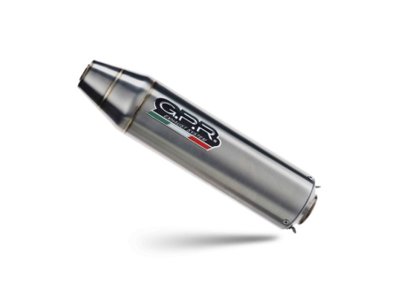 Slip-on exhaust GPR DEEPTONE ATV PO.3.DEATV Brushed Stainless steel including removable db killer and link pipe [4]