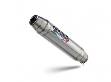 Piese moto - Slip-on exhaust GPR DEEPTONE D.111.1.CAT.DE Brushed Stainless steel including removable db killer, link pipe and catalyst
