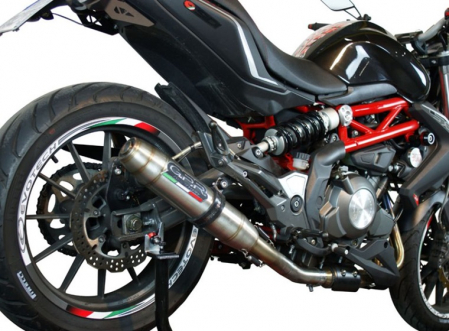 Slip-on exhaust GPR DEEPTONE D.111.CAT.DE Brushed Stainless steel including removable db killer, link pipe and catalyst [6]