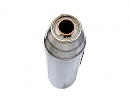Slip-on exhaust GPR DEEPTONE E5.D.137.2.CAT.DE Brushed Stainless steel including removable db killer, link pipe and catalyst [3]
