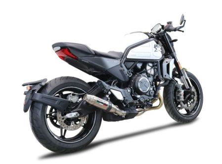 Slip-on exhaust GPR DEEPTONE E5.K.177.DE Brushed Stainless steel including removable db killer and link pipe [6]