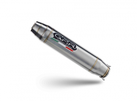 Slip-on exhaust GPR DEEPTONE INOX H.254.1.DE Brushed Stainless steel including removable db killer and link pipe [2]