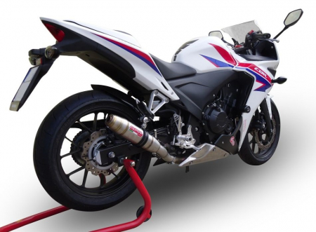 Slip-on exhaust GPR DEEPTONE INOX H.254.1.DE Brushed Stainless steel including removable db killer and link pipe [7]