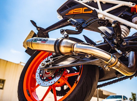 Slip-on exhaust GPR DEEPTONE INOX KT.99.2.RACE.DE Brushed Stainless steel including link pipe [7]