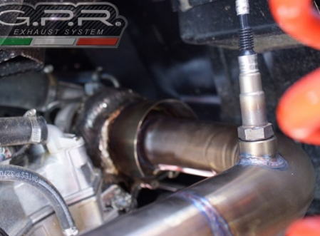 Slip-on exhaust GPR DEEPTONE QUSP.158.2.DE Brushed Stainless steel including removable db killer and link pipe [6]