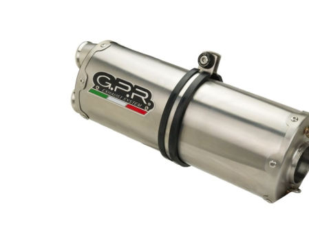 Slip-on exhaust GPR DUAL INOX D.140.DUAL.IO Matte Inox including removable db killer and link pipe [2]