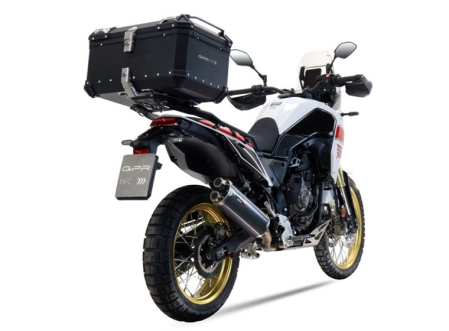 Slip-on exhaust GPR DUAL POPPY E5.Y.232.1.DUAL.PO Brushed Stainless steel including removable db killer and link pipe [7]