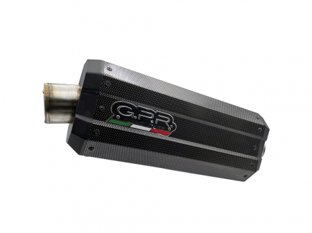 Piese moto - Slip-on exhaust GPR DUNE E4.BM.99.DNPO Brushed Stainless steel including removable db killer and link pipe