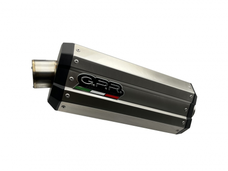Piese moto - Slip-on exhaust GPR DUNE E5.BM.99.DNTIT Brushed Titanium including removable db killer and link pipe