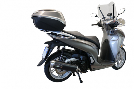 Slip-on exhaust GPR EVO4 ROAD HON.11.EVO4 Matte Black including removable db killer, link pipe and catalyst [1]