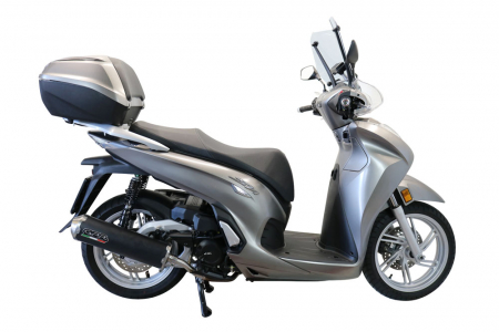 Piese moto - Slip-on exhaust GPR EVO4 ROAD HON.11.EVO4 Matte Black including removable db killer, link pipe and catalyst
