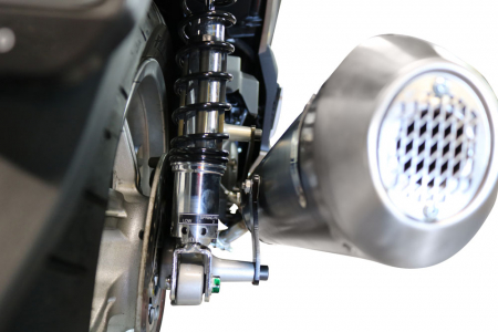 Slip-on exhaust GPR EVO4 ROAD HON.11.EVO4 Matte Black including removable db killer, link pipe and catalyst [3]