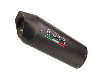 Piese moto - Slip-on exhaust GPR FURORE EVO4 E5.D.137.1.CAT.FUNE Matte Black including removable db killer, link pipe and catalyst