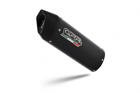 Slip-on exhaust GPR FURORE EVO4 E5.D.137.3.CAT.FUNE Matte Black including removable db killer, link pipe and catalyst [1]