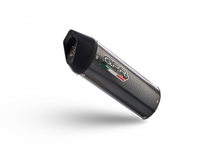 Slip-on exhaust GPR FURORE EVO4 E5.D.137.3.CAT.FUPO Matte Black including removable db killer, link pipe and catalyst [1]