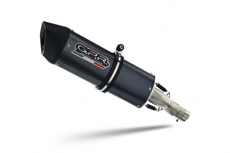 Piese moto - Slip-on exhaust GPR FURORE EVO4 E5.D.137.3.CAT.FUPO Matte Black including removable db killer, link pipe and catalyst