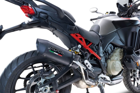 Slip-on exhaust GPR FURORE EVO4 NERO D.140.2.FNE4 Matte Black including removable db killer and link pipe [6]