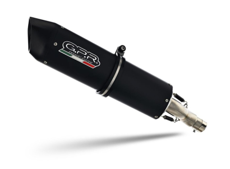 Slip-on exhaust GPR FURORE EVO4 NERO KT.100.2.FNE4 Matte Black including removable db killer and link pipe [1]