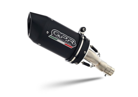 Piese moto - Slip-on exhaust GPR FURORE EVO4 NERO KT.209.3FNE5 Matte Black including removable db killer and link pipe