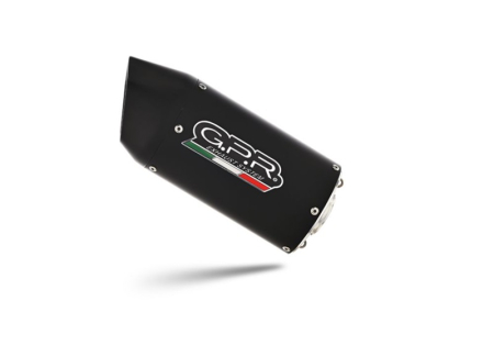 Slip-on exhaust GPR FURORE EVO4 NERO KT.209.3FNE5 Matte Black including removable db killer and link pipe [1]
