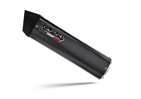 Slip-on exhaust GPR FURORE EVO4 POPPY D.140.FP4 Matte Black including removable db killer and link pipe [3]