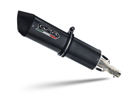 Slip-on exhaust GPR FURORE EVO4 POPPY D.140.FP4 Matte Black including removable db killer and link pipe [1]
