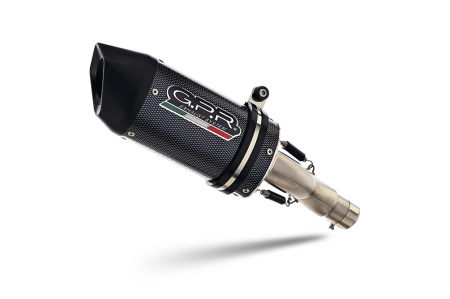 Piese moto - Slip-on exhaust GPR FURORE H.268.RACEDB.FUPO Matte Black including link pipe and removable db killer