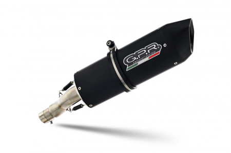 Piese moto - Slip-on exhaust GPR FURORE KTM.CAT.43.1.FUNE Matte Black including removable db killer, link pipe and catalyst