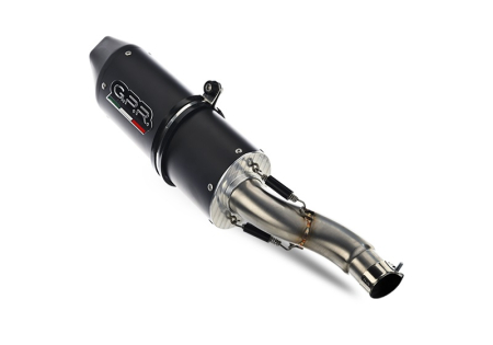 Slip-on exhaust GPR FURORE NERO BE.9.RACEDB.FUNE Matte Black including link pipe and removable dbkiller [2]