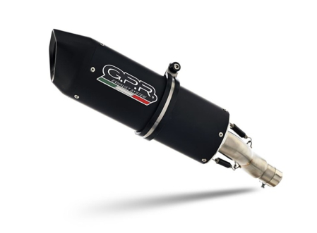 Slip-on exhaust GPR FURORE NERO E5.H.254.FUNE Matte Black including removable db killer and link pipe [4]