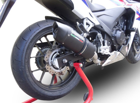 Slip-on exhaust GPR FURORE NERO E5.H.254.FUNE Matte Black including removable db killer and link pipe [7]