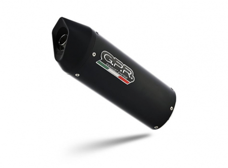 Piese moto - Slip-on exhaust GPR FURORE NERO H.254.1.FUNE Matte Black including removable db killer and link pipe