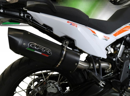 Slip-on exhaust GPR FURORE NERO KT.108.1.RACE.FUNE Matte Black including link pipe [7]