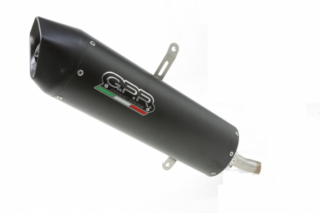 Piese moto - Slip-on exhaust GPR FURORE SCOM.206.FUNE Matte Black including removable db killer and link pipe