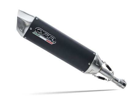 Slip-on exhaust GPR FURORE-X SCOOTER SCOM.69.FXSC Matte Black including removable db killer and link pipe [1]