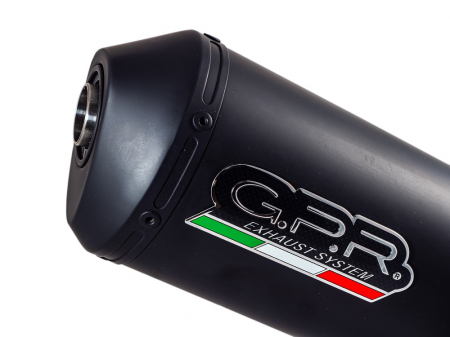 Dual slip-on exhaust GPR GHISA Y.61.GHI Matte Black including removable db killers and link pipes [2]