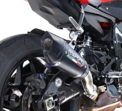 Piese moto - Slip-on exhaust GPR GP-REVO BLACK TITANIUM Y.199.GPRBLTIT Titanium Matte Black including removable db killer and link pipe