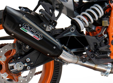 Slip-on exhaust GPR GP-REVO HU.59.GPRBLTIT Titanium Matte Black including removable db killer and link pipe [1]