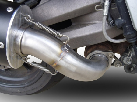 Slip-on exhaust GPR HYPER SONIC BMW.56.1.HYSOIN Brushed Stainless steel including removable db killer and link pipe [3]